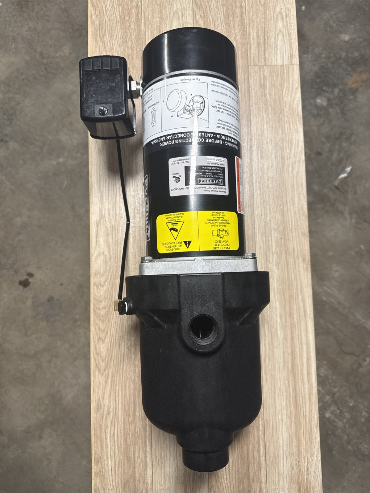 Everbilt Shallow Well Jet Pump Plastic 3/4HP HDSWJ7P NEW OPEN BOX.