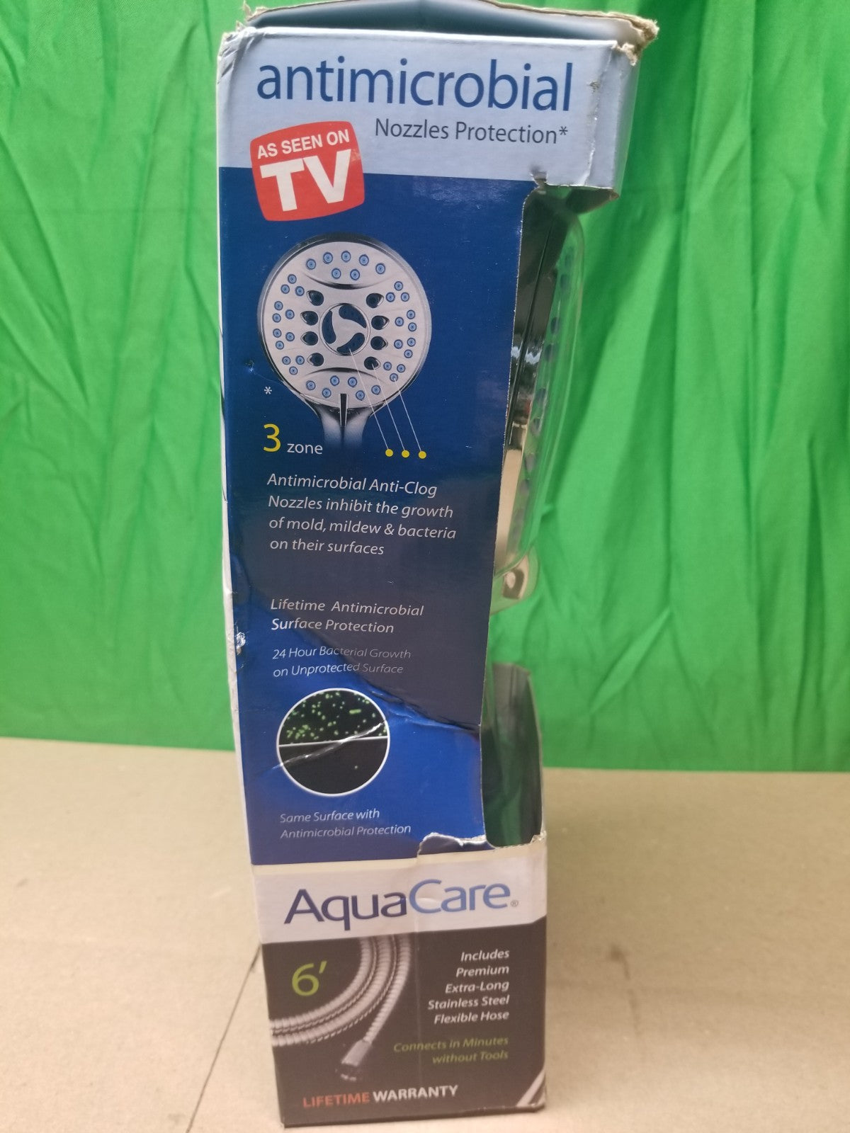 8-Spray Patterns 2.5 GPM 4.5 in. Wall Mounted Dual Shower Head New Rough Box