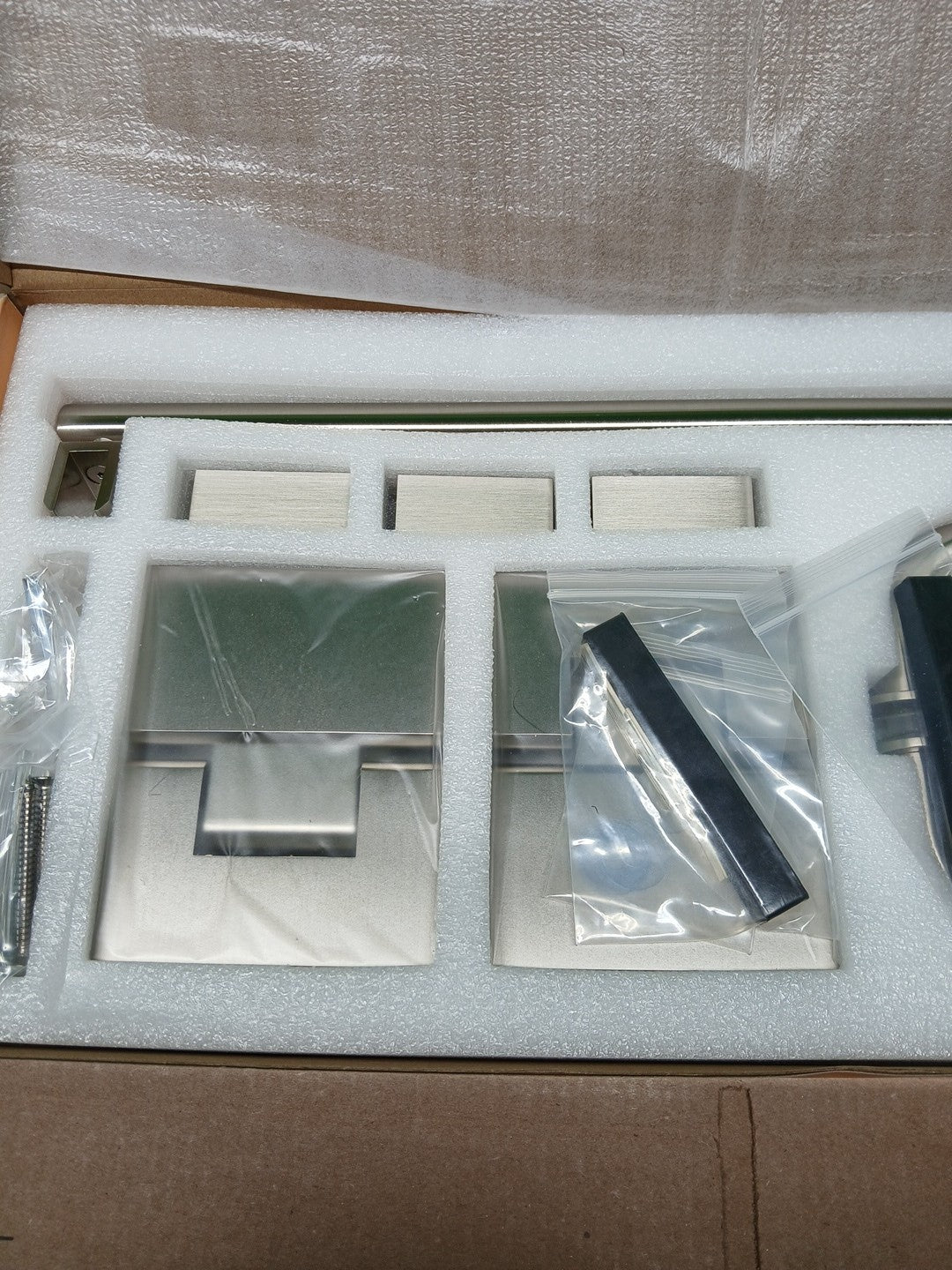 Glasswarehouse Shower Hinge Hardware Kit Brushed Nickle GW-GH-KIT-BN