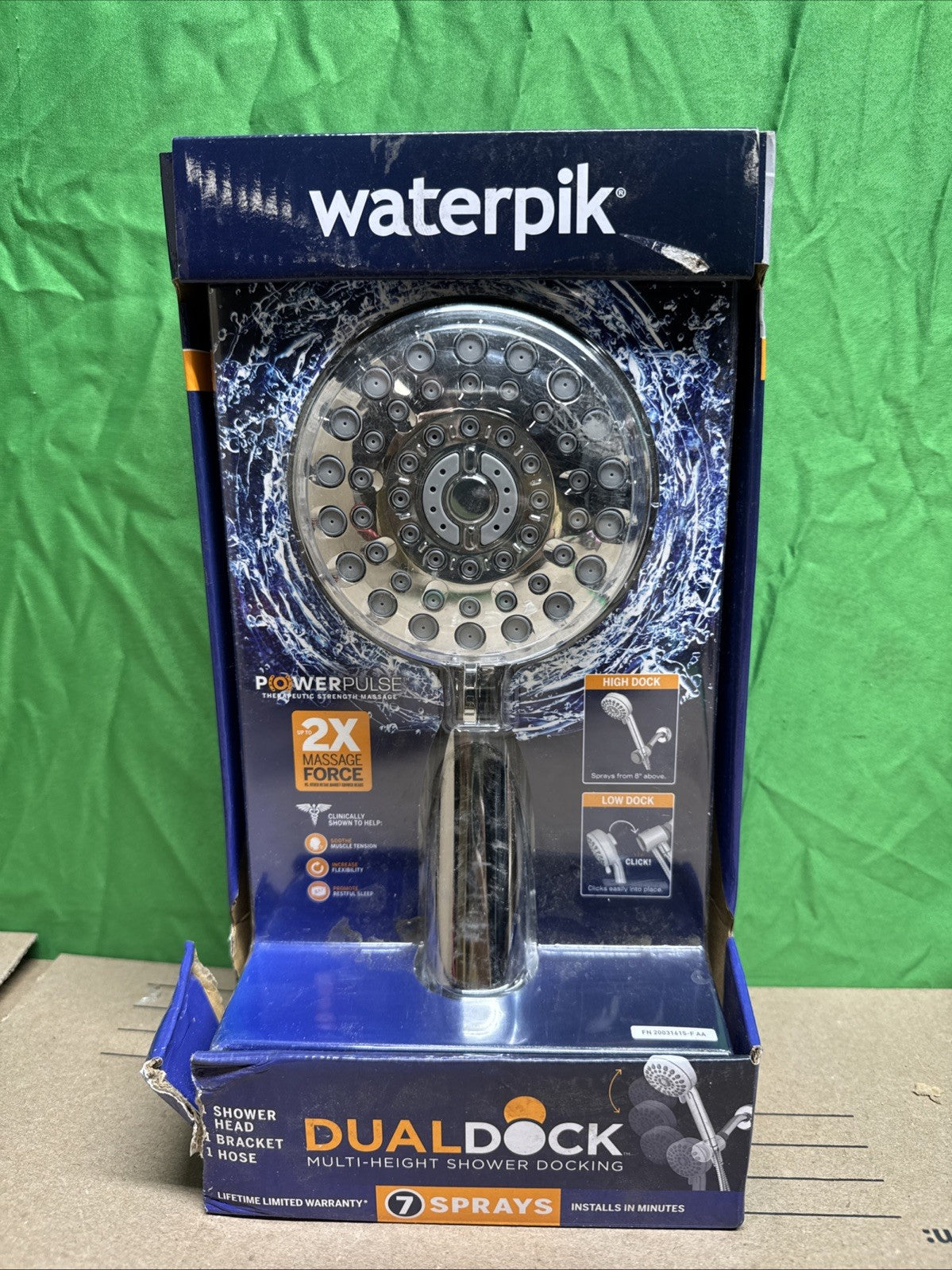 NOB Dualdock Multi-height 7spray wallmount handheld showerhead.