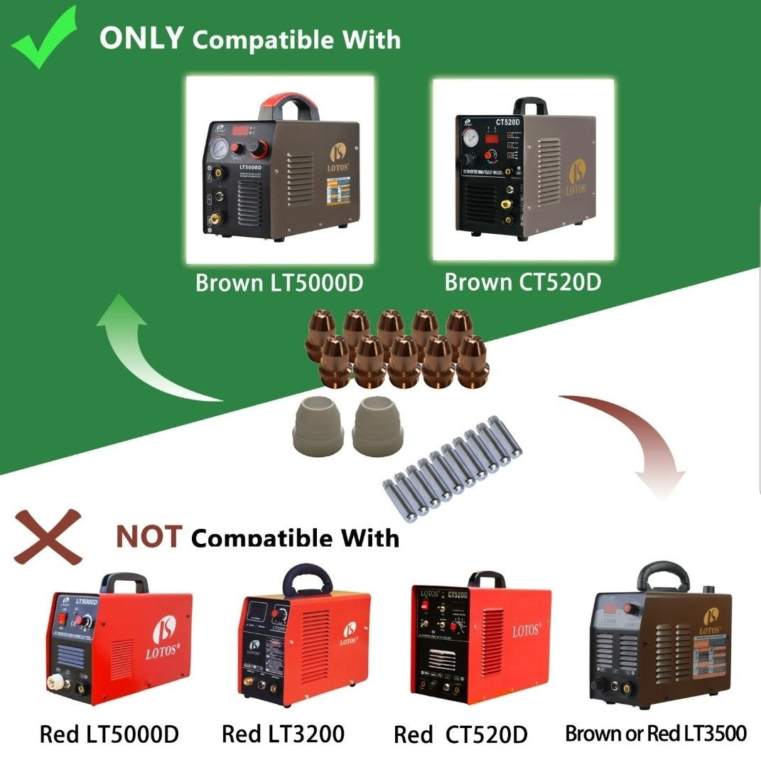 LOTOS LCS22 plasma cutter tips