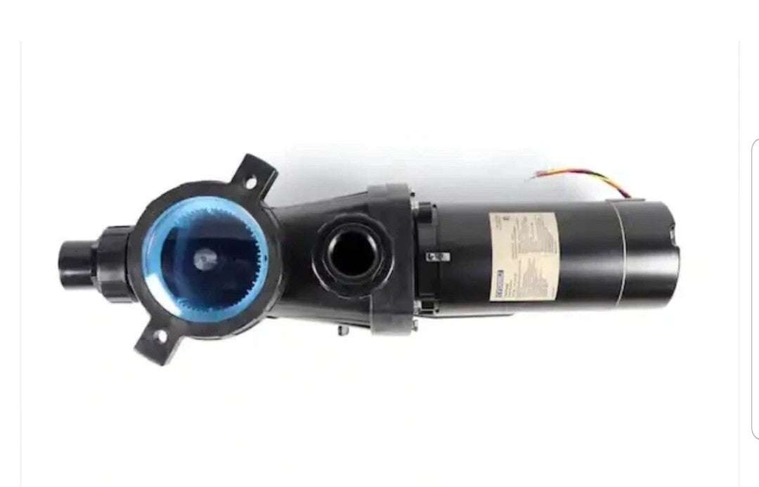 Everbilt Pool Pump Fan-Cooled Motor 1.5 HP 230V NEW OB Has Unions.