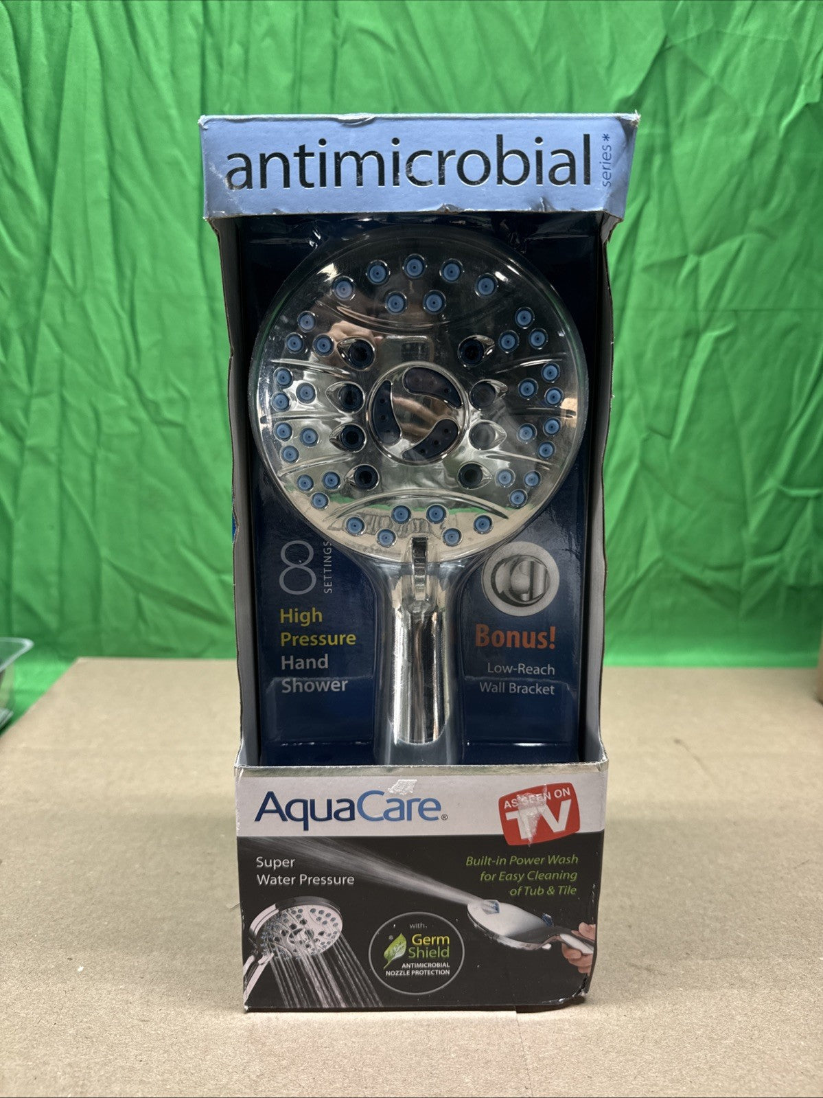 8-Spray Patterns 4.5 in. Wall  Dual Shower Head As Seen On TV Factory Sealed!!