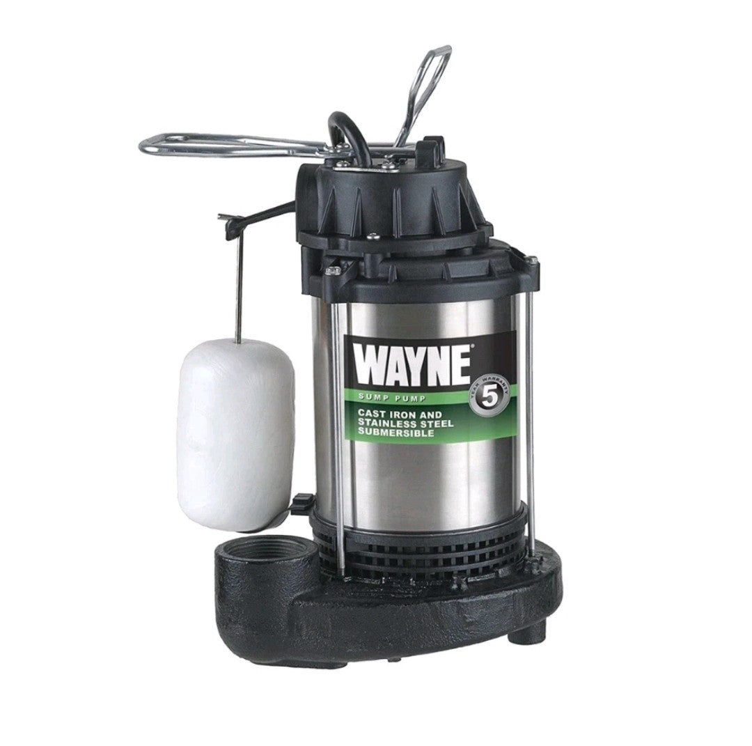Wayne 58321-WYN3 CDU980E 3/4 HP Cast Iron and Stainless Steel Sump Pump.