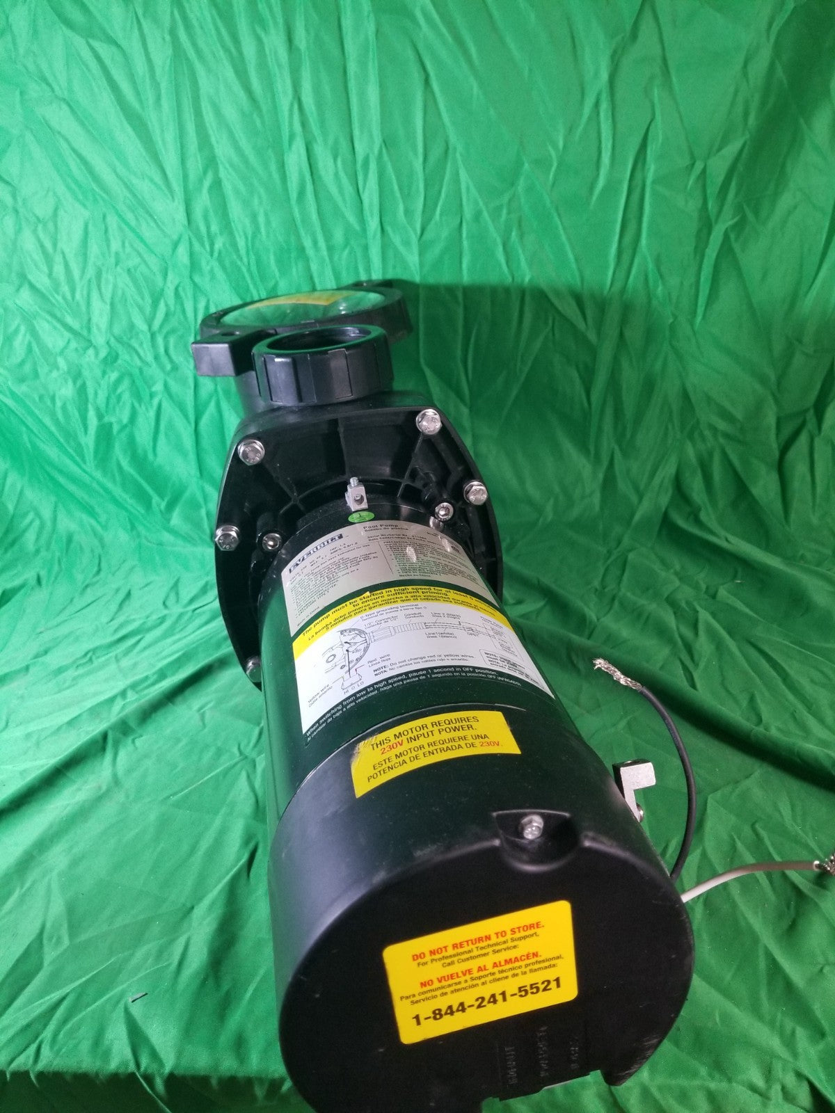 Everbilt Pool Pump Fan-Cooled Motor 1.5 HP 230V Does Not Have Unions