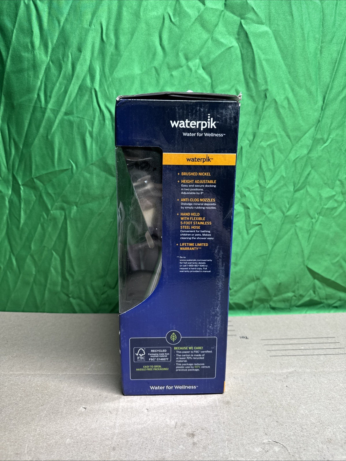Waterpik 8-Spray Wall Mount Magnet Assist Multi Height Handheld Shower Head