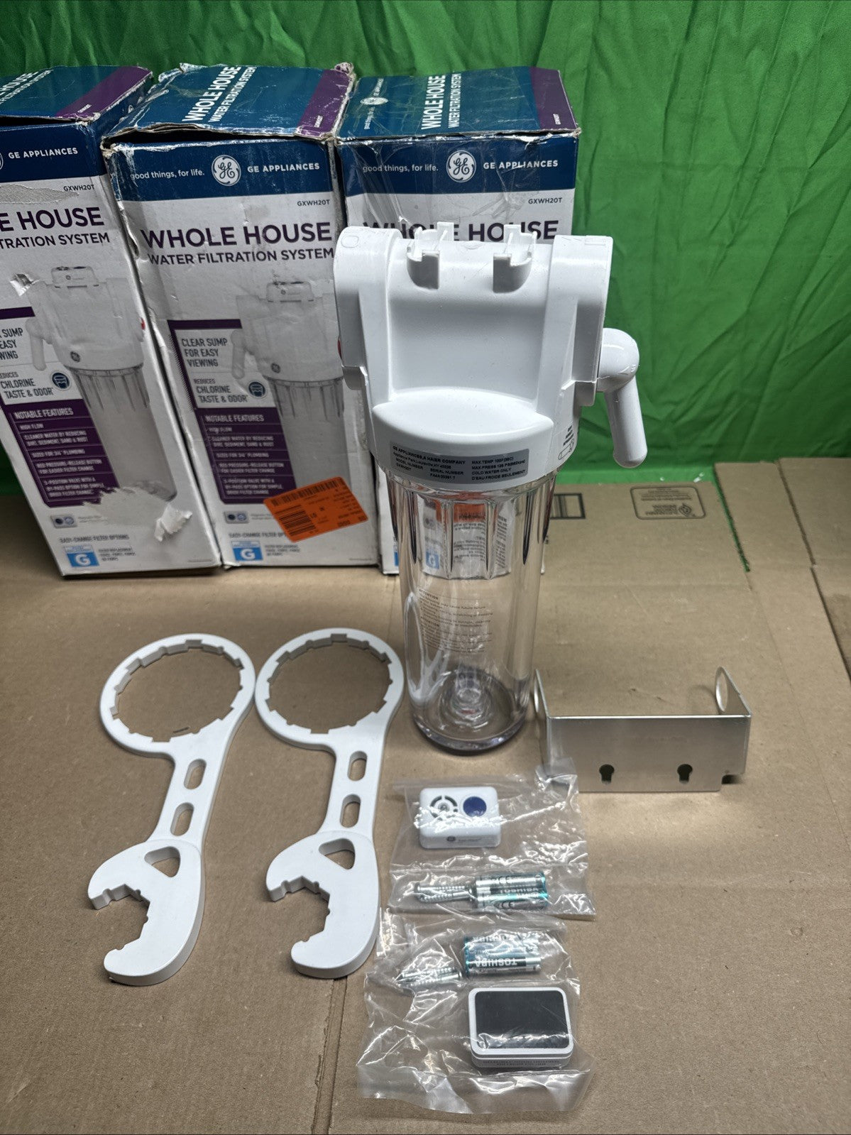 (LOT OF 2) GE GXWH20T Whole House Water Filtration System Model OPEN BOX