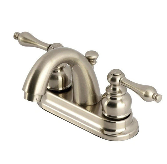 Kingston Brass KB5618AL Restoration 4-Inch Centerset Lavatory Faucet, Brushed...