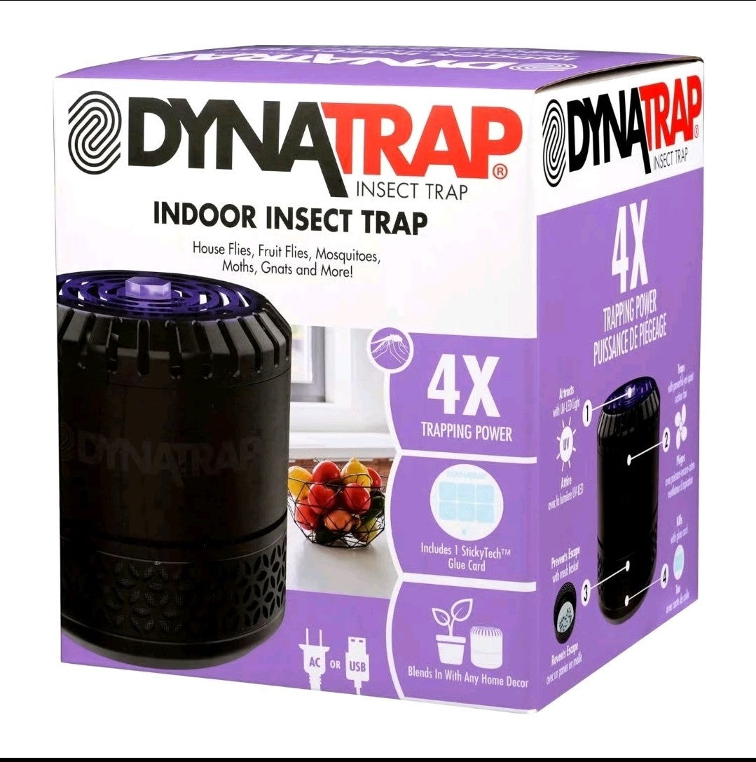 DynaTrap #DT152. Ultralight Indoor Flying Insect Trap. 600 sq ft, 8W