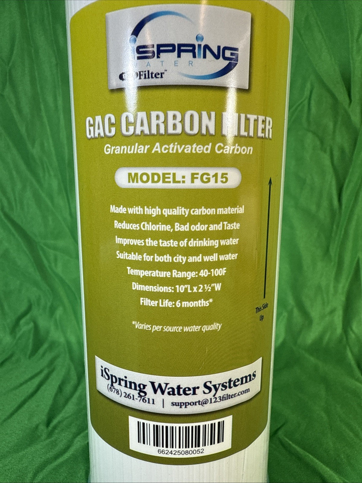 iSpring GAC Granular Activated Carbon Filter Model: FG15