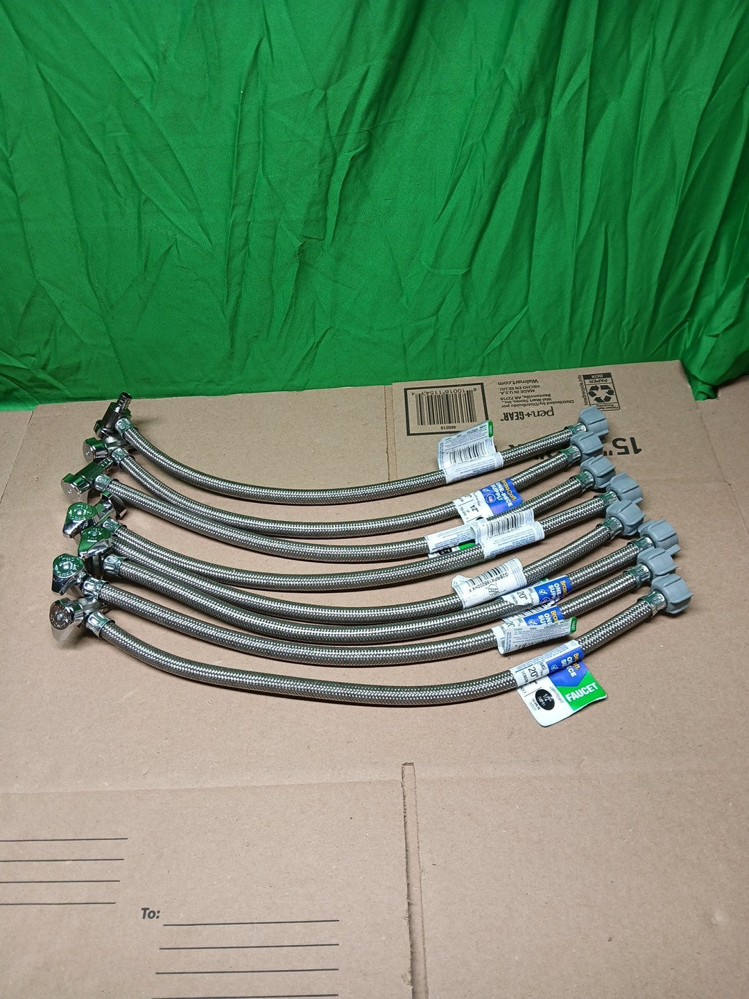 Lot Of 8 BrassCraft SpeediOne Angle CrimpPEX Supply 1/4" Turn G2BRPX19B200HX F3