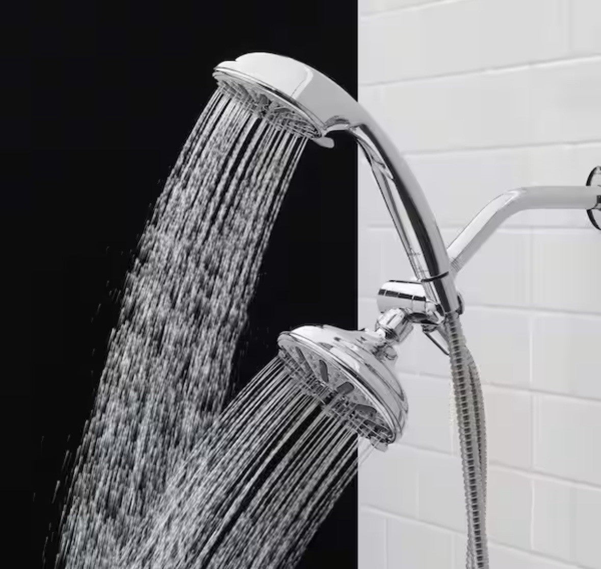 Glacier Bay 6 Spray 5 In. Dual Wall Mount Fixed And Handheld Shower Head 1.8 GMP