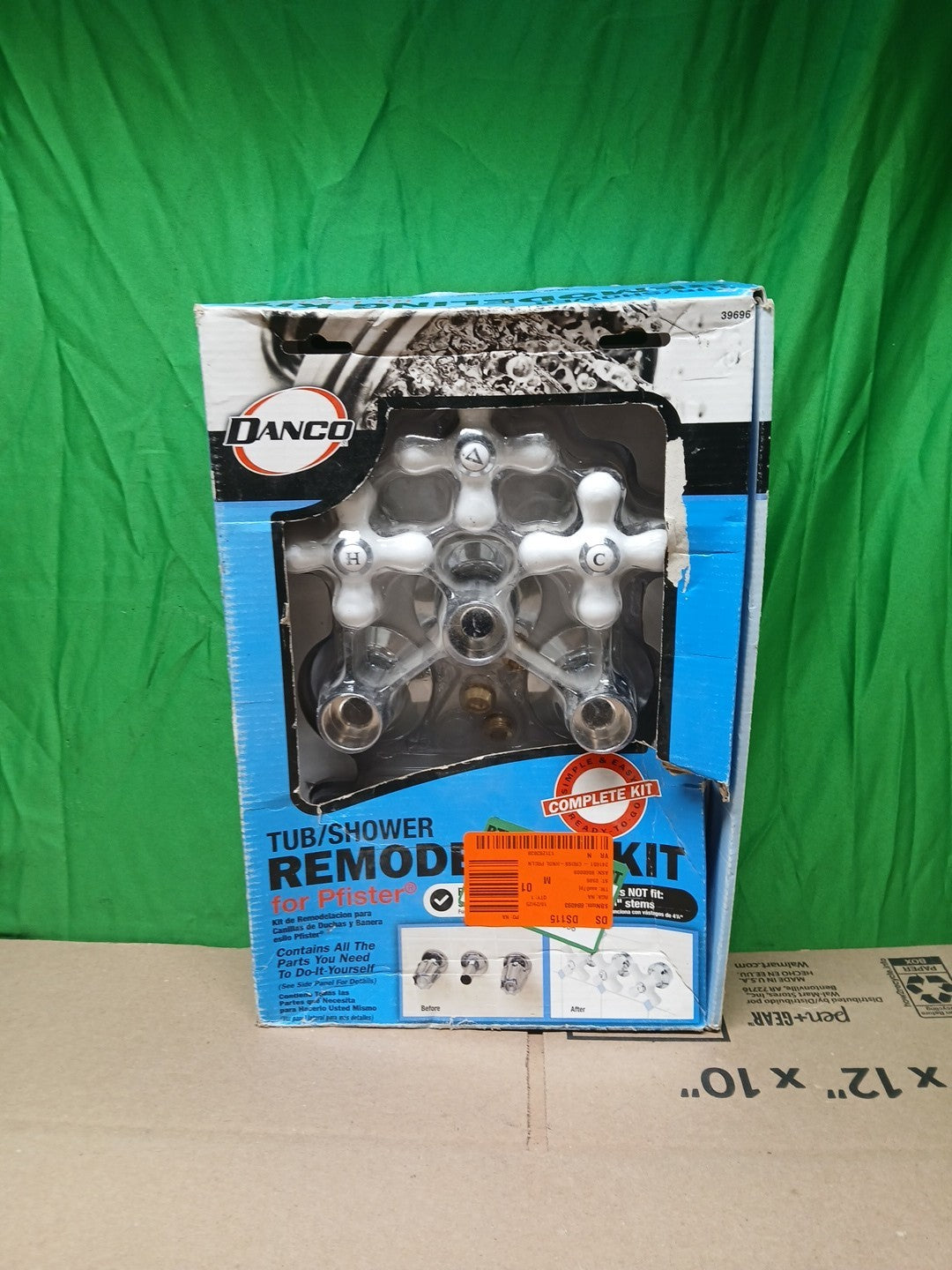 Danco 39620 Tub/Shower 3-Handle Remodeling Trim Kit in Chrome for Sayco