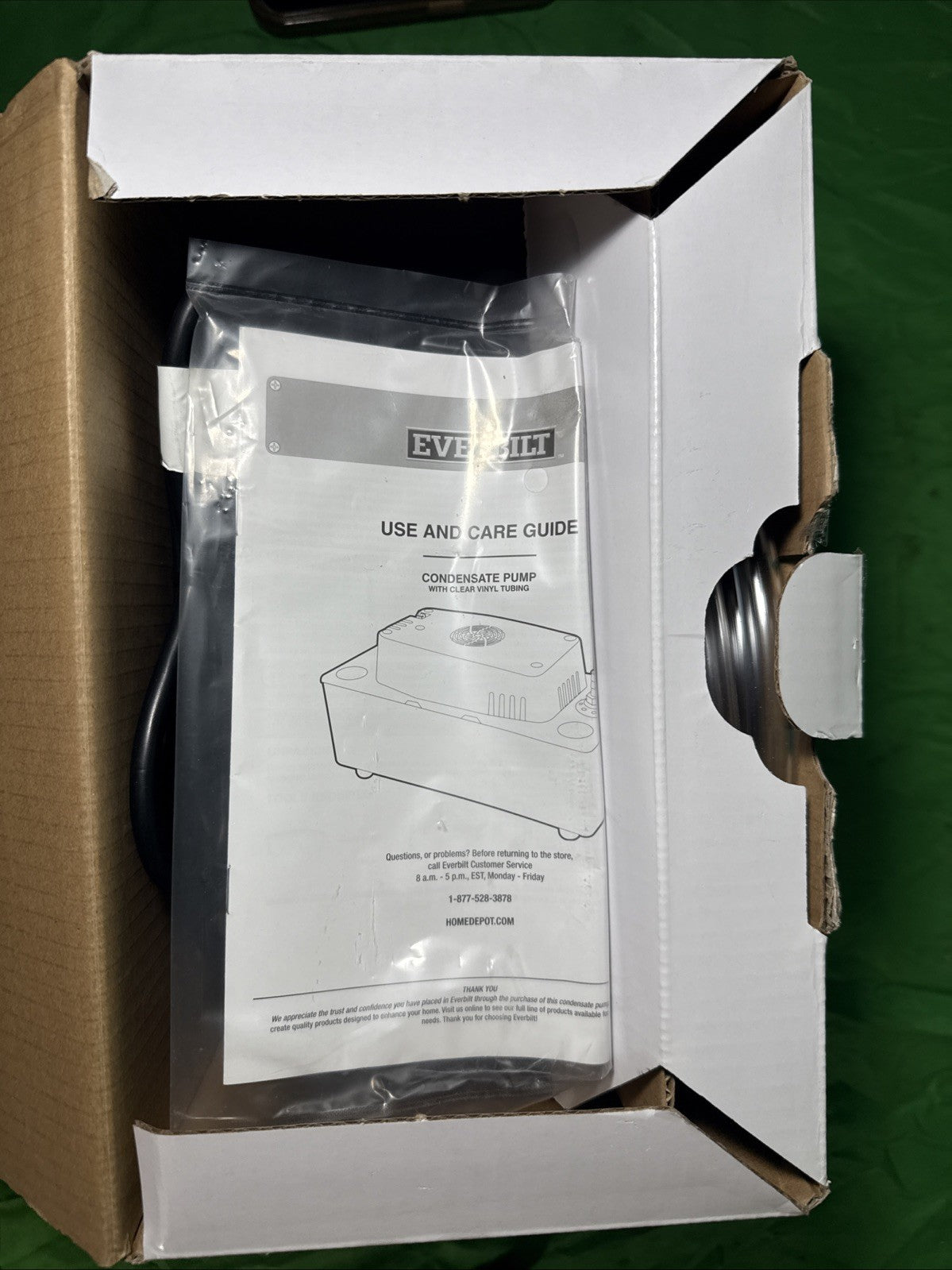 Everbilt 120-Volt Condensate Pump w/Hose EB-PUMP-T HVAC Pump - Open Box