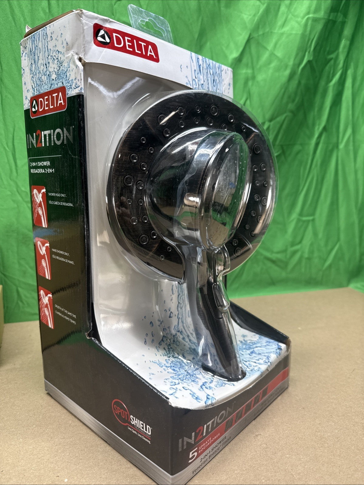 Delta In2ition 5 Spray 1.75 GPM Wall Mount Dual Shower Heads Venetian Bronze