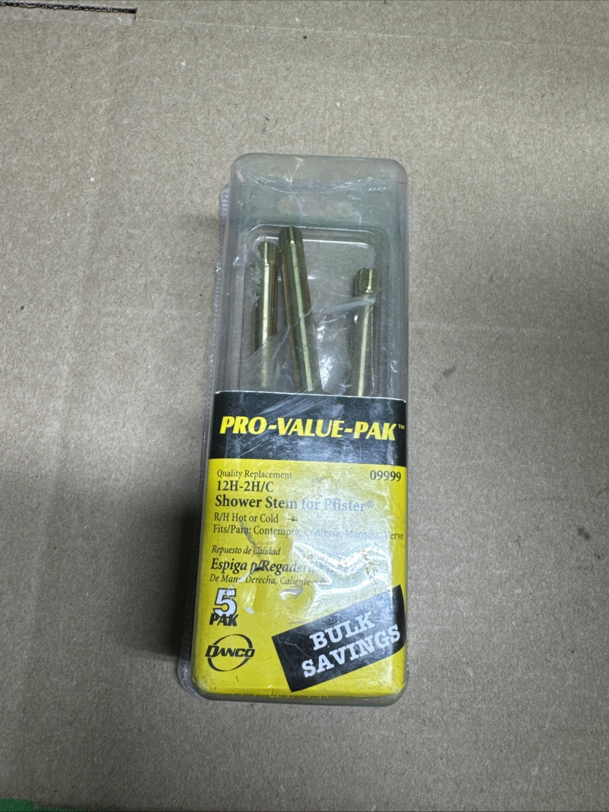 Danco 9999 12H-2H/C Durable Hot/Cold Brass Faucet Stem for Pfister