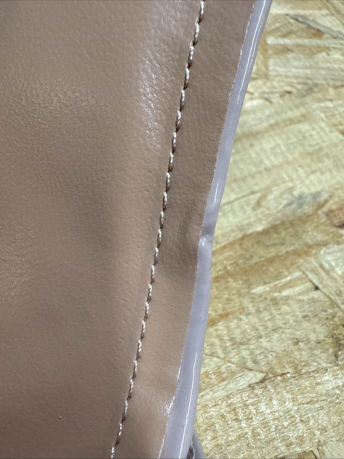 Top Moda Hannah-1 Womens Size 8.5 Nude Pat 3.5 Heel Ankle Strap Sandals Shoe