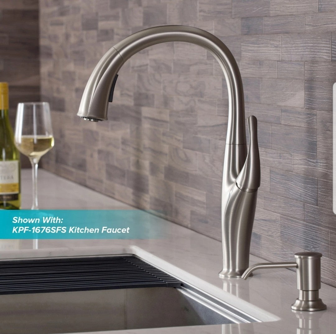 Kraus KSD-80SFS Deck Soap Dispenser, 17 oz - Spot-Free Stainless Steel