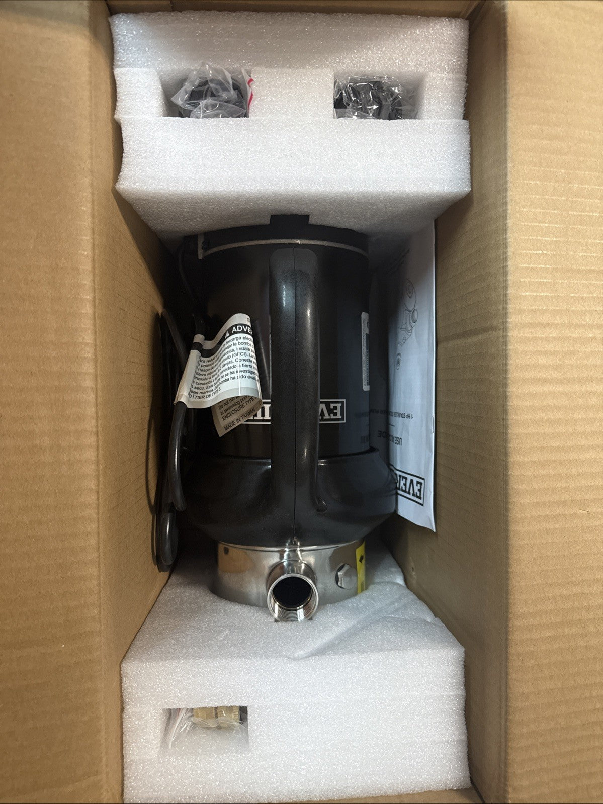 EVERBILT HD60SS 1 HP Stainless Steel Portable Lawn Irrigation Pump NEW OPEN BOX