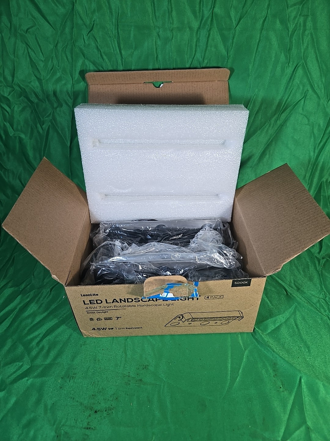 4 Pack LEONLITE 7 Inch LED Hardscape Lighting, Update Retaining Wall Lights, LED