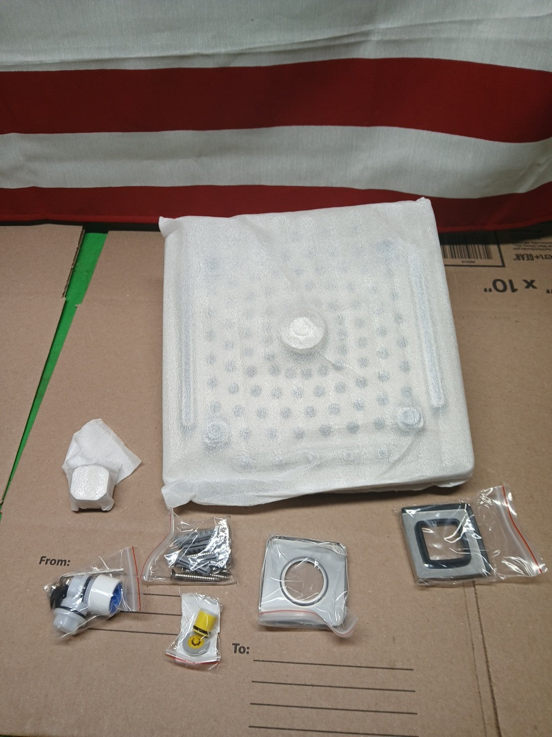 ELLO&ALLO Shower Faucet Set Mixing Valve and Trim Kit Brushed Nickel, Rainfall W