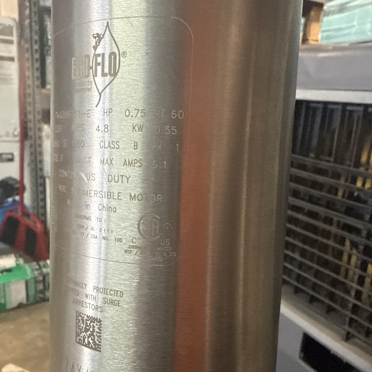 Everbilt Submersible 2-Wire Motor Deep Well Potable Water Pump 3/4HP 10gpm