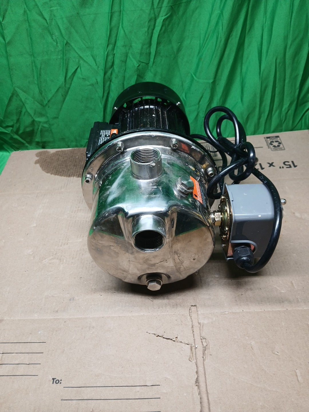 Vevor 1HP SUS304 Stainless Steel Shallow Well Jet Pump 115-Volt 18.5 GPM...