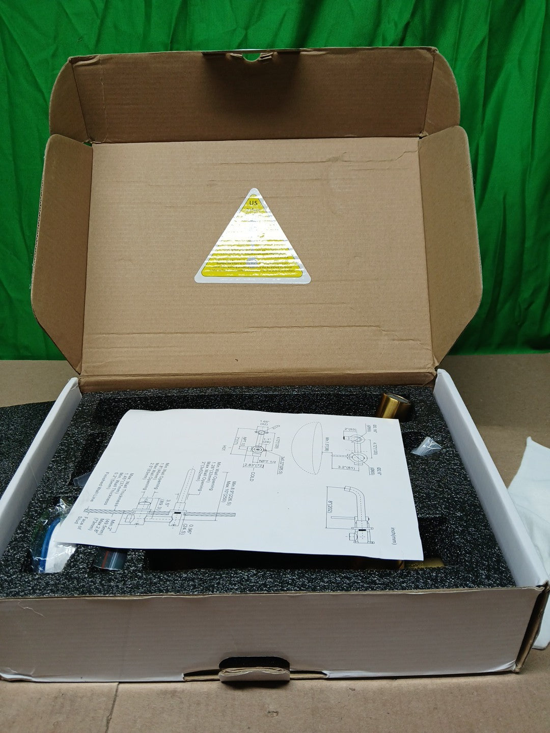 Wall Mount Bathroom Faucet - ARCORA Brushed Gold Bathroom Sink Faucet