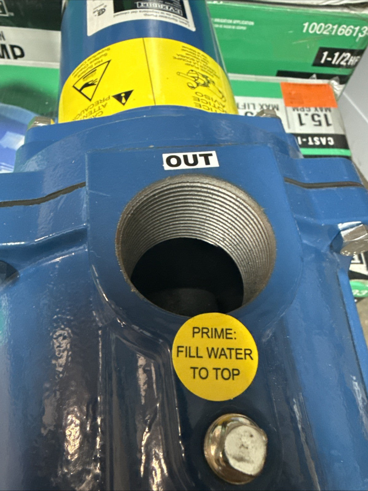 Everbilt 1-1/2 HP Cast Iron Lawn Irrigation Pump Sprinkler Pump NEW Open Box