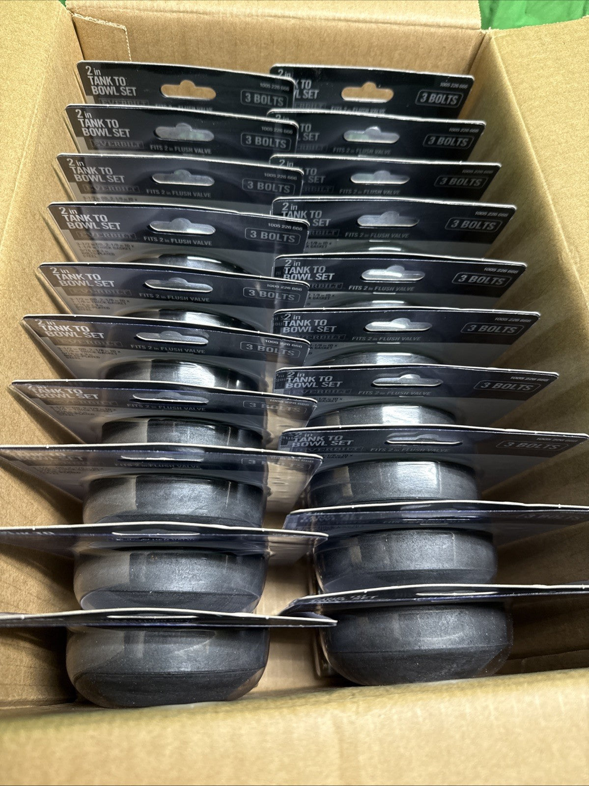 20-PACK Toilet 2 Inch Tank to Bowl Set Fits 2" Flush Valve 3 Bolts 1005 226 666