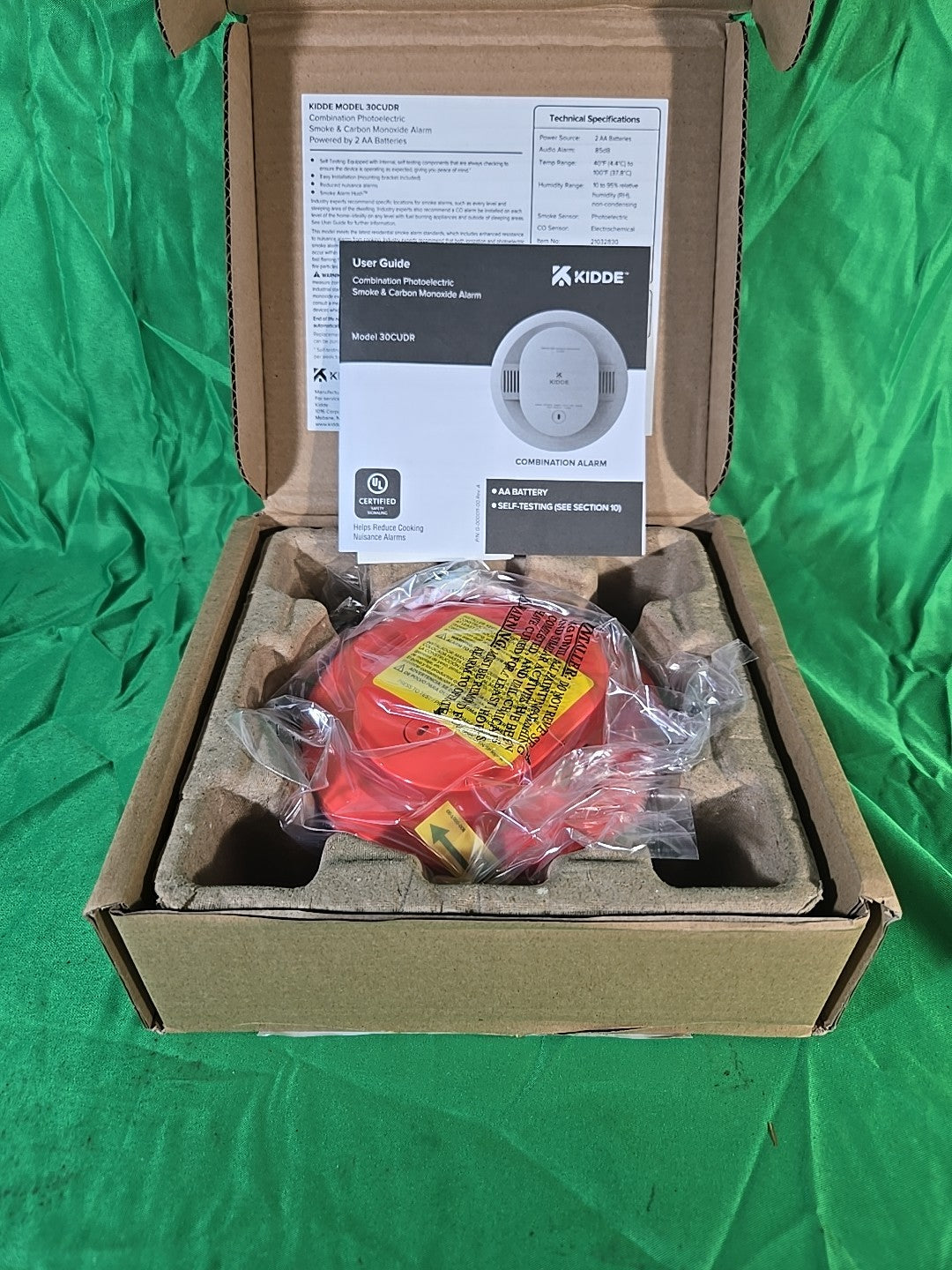 Kidde, 30CUDR, Smoke & Carbon Monoxide Detector LED Warning Light Indicator