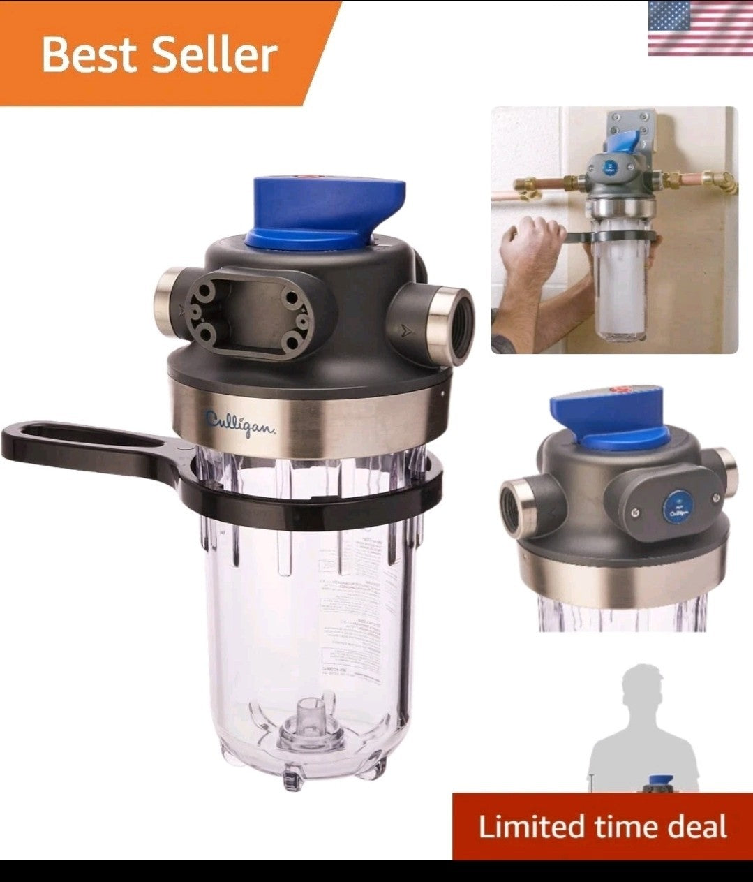 WQA Certified Whole House Water Filter - Heavy Duty, Protects Homes & Appliances