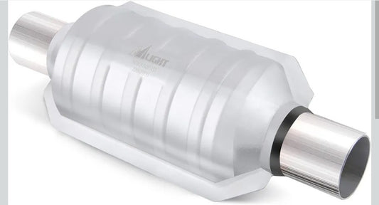 Nilight 2" Inlet/Outlet Catalytic Converter with Heat Shield 2" Universal Cat