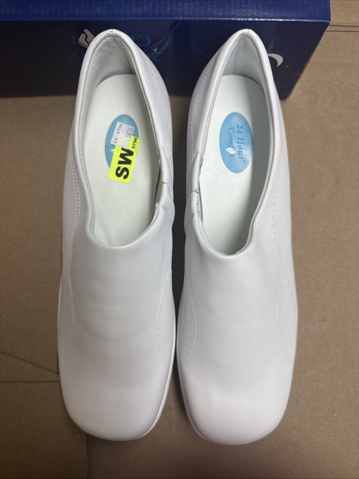 24 HOUR COMFORT Sofia Women's 12 Wide Width Slip-On Leather Loafers