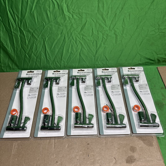 LOT OF 5 Glacier Bay 11in Adjustable Shower Arm Chrome #889 672