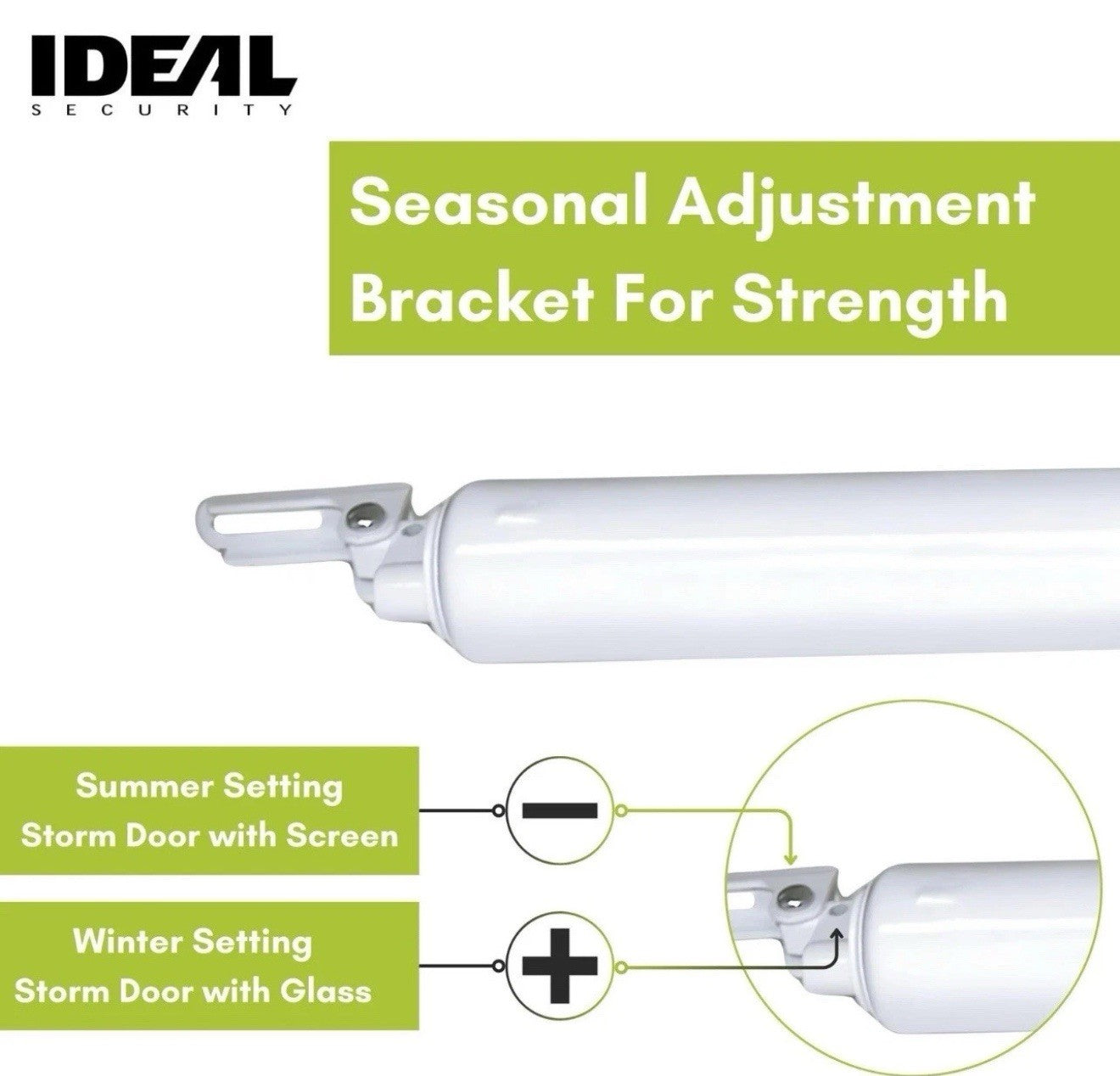 BK1730 Heavy Duty Pneumatic Door Closer, 10.5", Heavy Storm Door Closer for H...