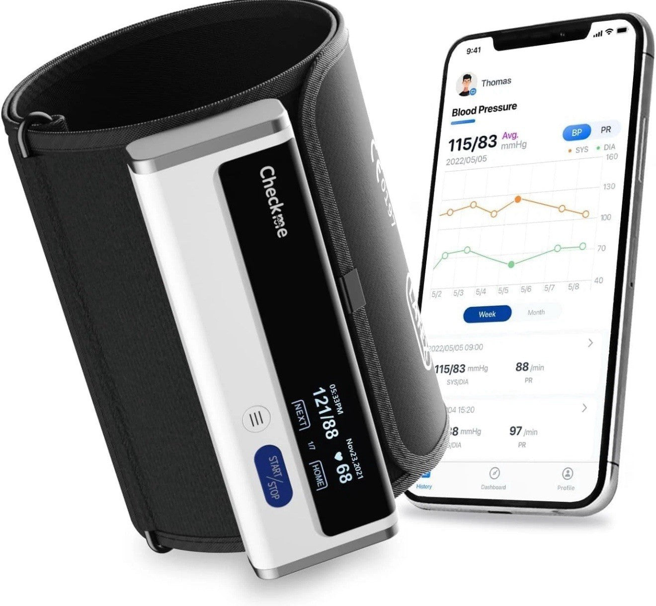 Checkme BP2A Bluetooth Blood Pressure Monitor, Upper Arm, FSA/HSA Eligible