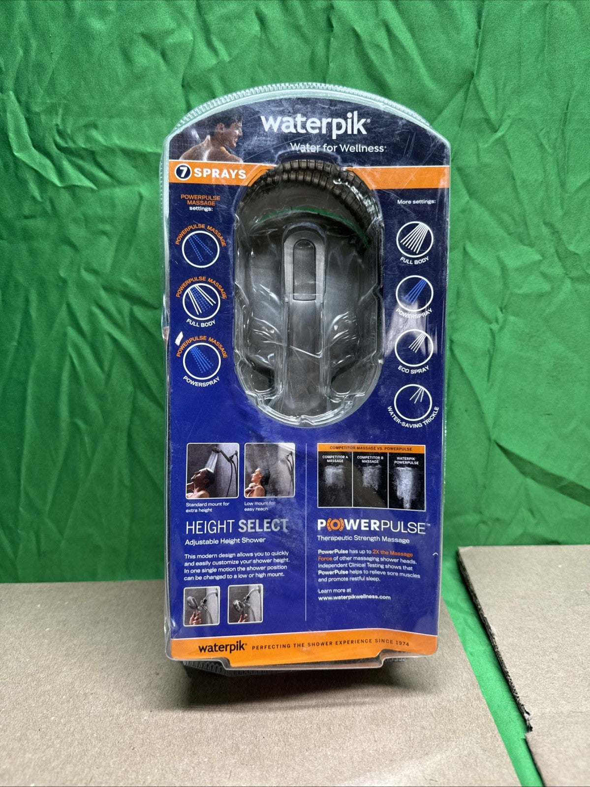 Height Select 7-Spray Patterns With 1.8 GPM 4 In. Height Select Wall Mount