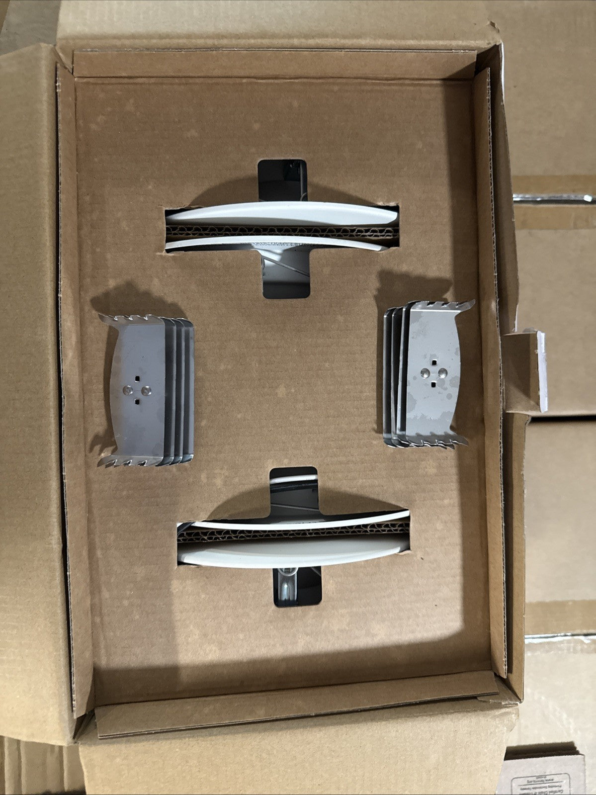 Commercial Electric 5/6" LED Recessed Retrofit Light Trim Selectable CCT 4-Pack