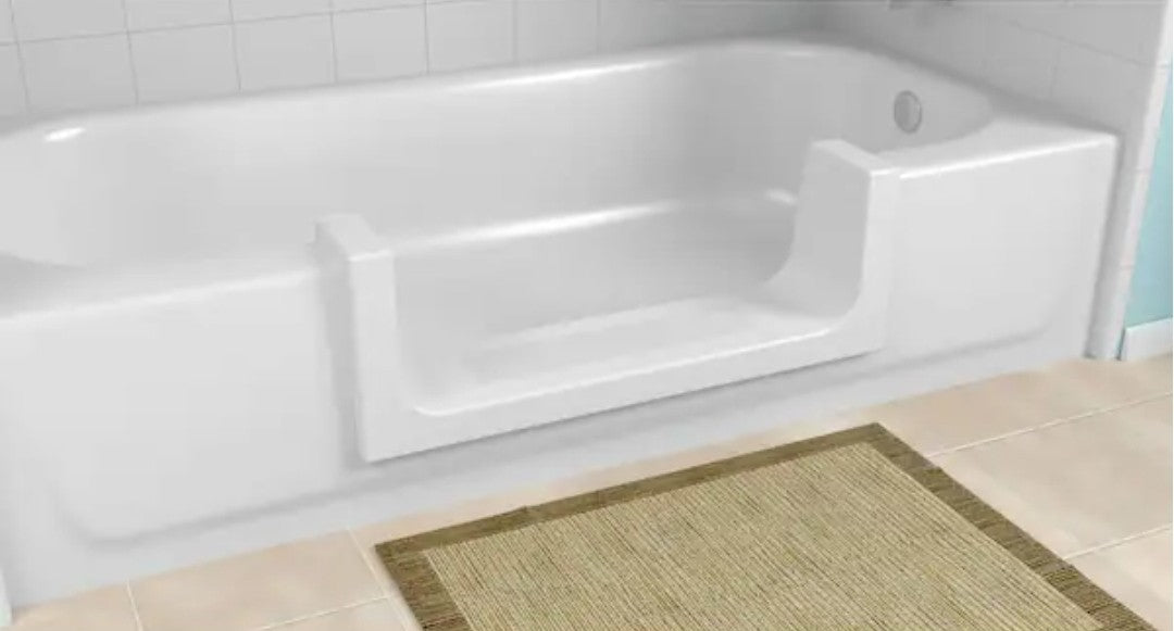 Medium White Step Bathtub Conversion Kit | New Open Box |
