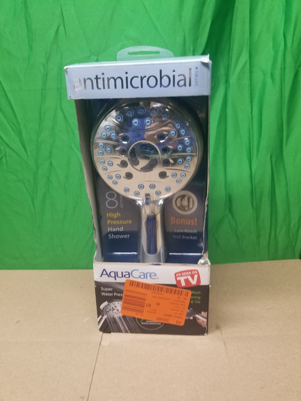 8-Spray Patterns 2.5 GPM 4.5 in. Wall Mounted Dual Shower Head New