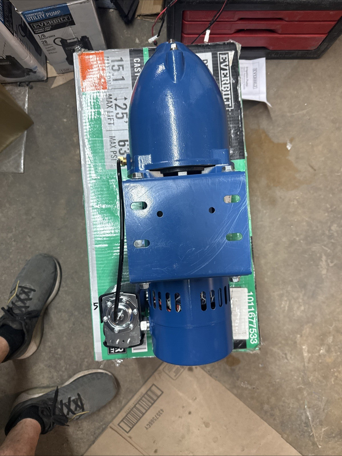 Everbilt Shallow Well Jet Pump Cast Iron 1/2HP HDSWJ5 (Used Read Description)*