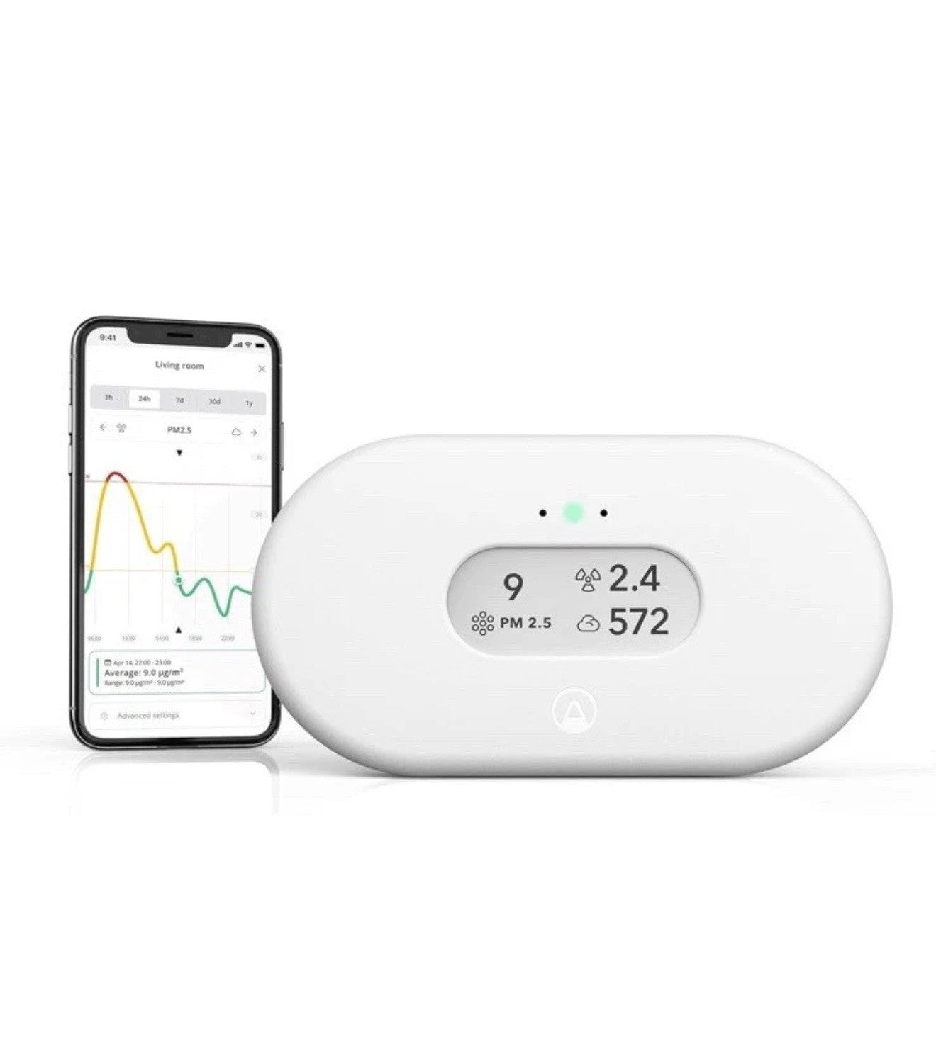 Airthings 2960 View Plus - Battery Powered Radon & Air Quality Monitor