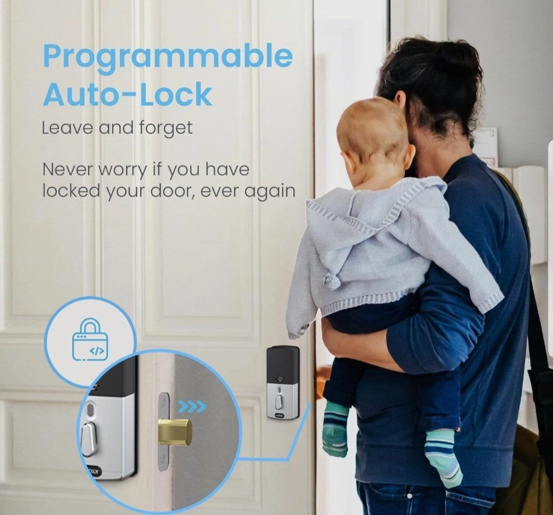 LOCKLY VISION Smart Lock & Video Doorbell Deadbolt Edition Wi Fi Bluetooth Touch