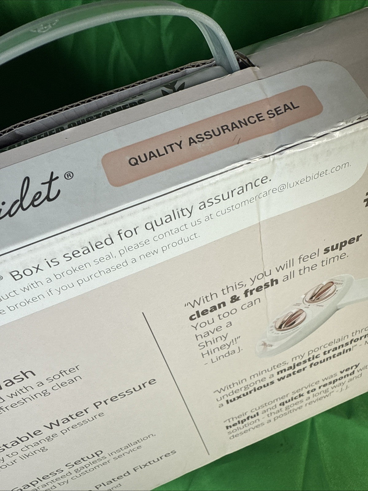 LUXE Bidet NEO 185 Rose Gold - Self-Cleaning, Dual Nozzle, Non-Electric Bidet