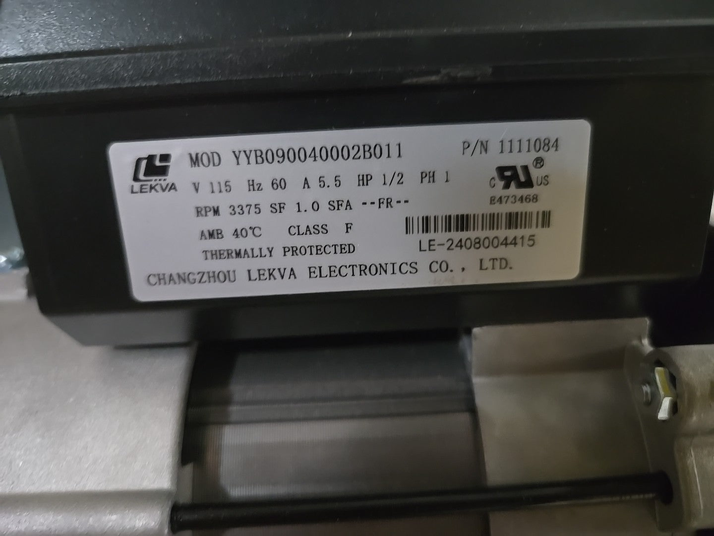 Jetted Tub Whirlpool Pump Motor 1 HP American Standard HotTub 752538-0070A