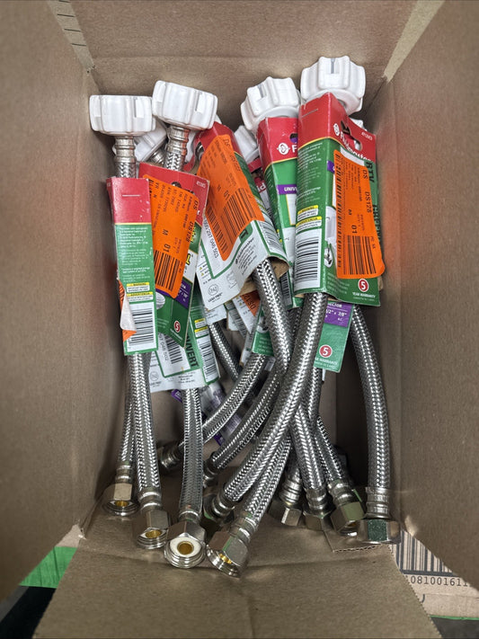 LOT OF 15 Fluidmaster Click Seal Universal Toilet Connector 12” 4T12UCS