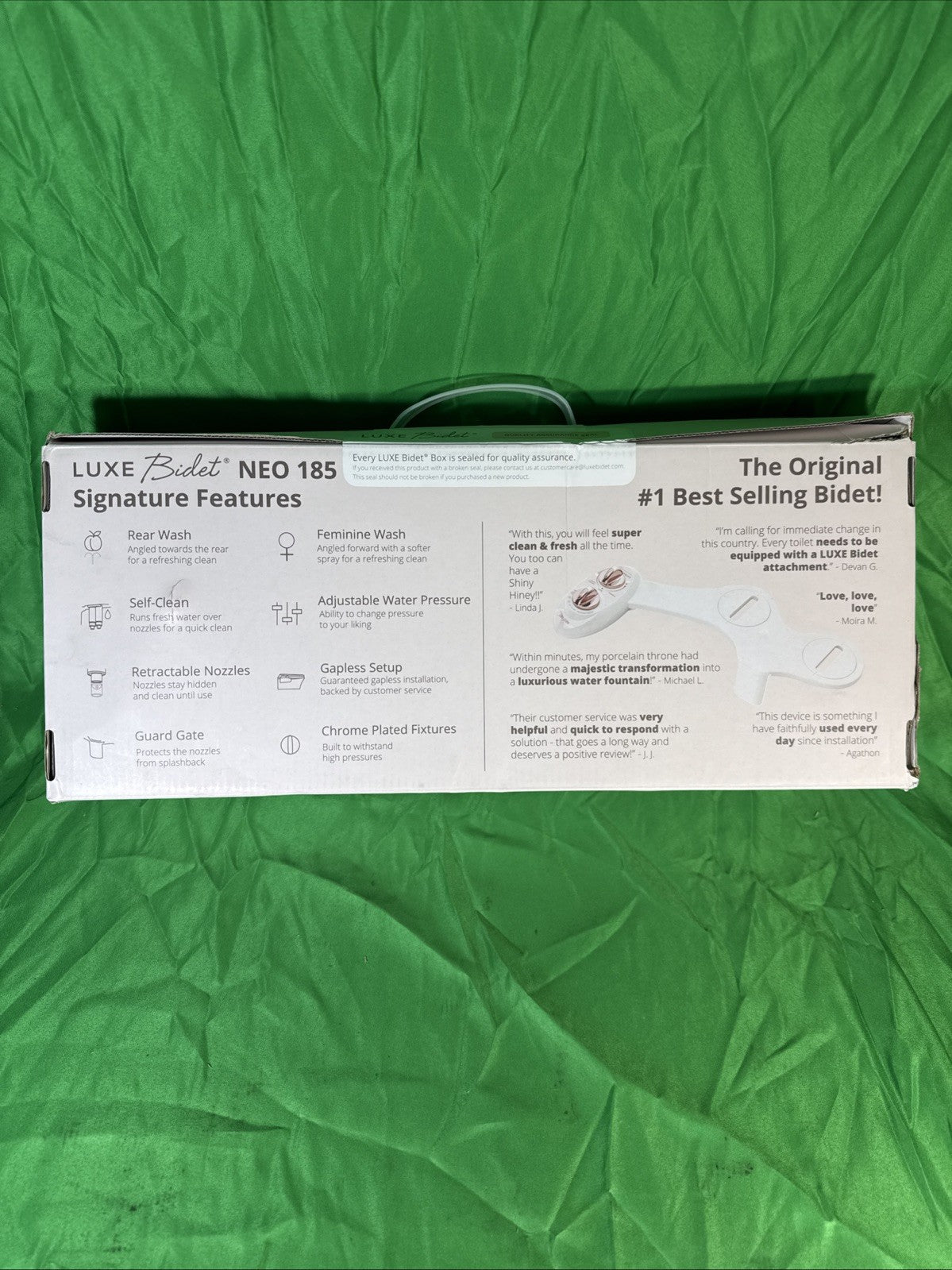 LUXE Bidet NEO 185 Rose Gold - Self-Cleaning, Dual Nozzle, Non-Electric Bidet