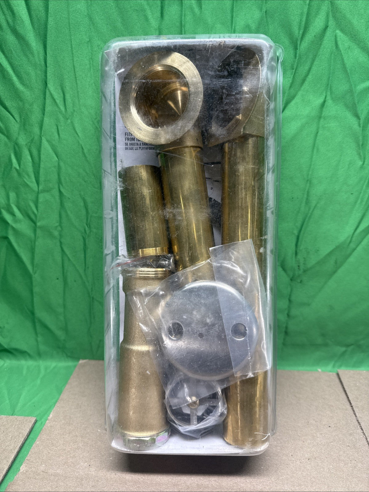 Everbilt Easy Touch 1-1/2” 20-Gauge Brass Pipe Waste & Overflow Drain in Nickel