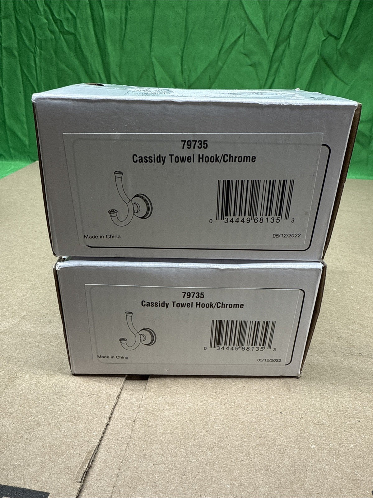 Delta Cassidy Collection Double Multi-Purpose Robe Hook Chrome 79735